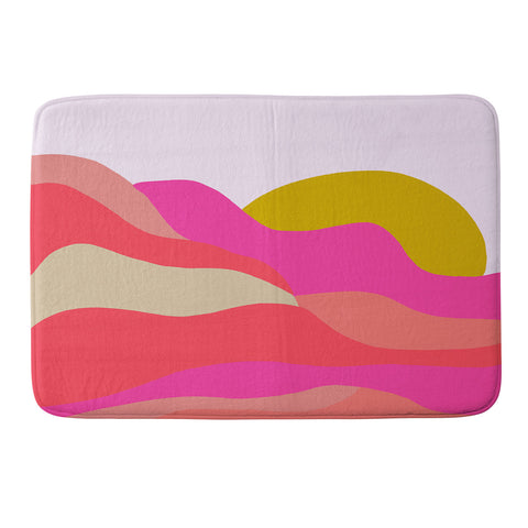 SunshineCanteen Adelaida mountain sunset Memory Foam Bath Mat