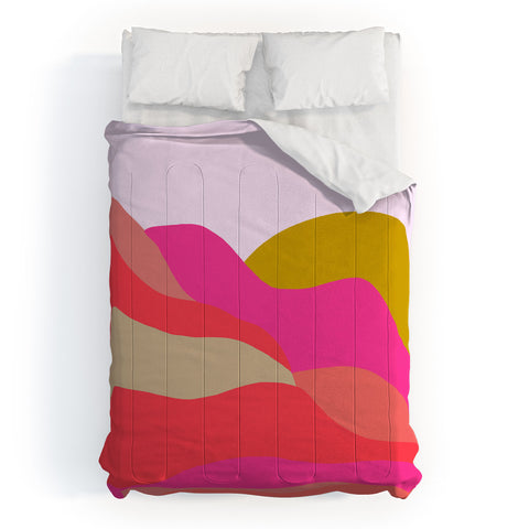 SunshineCanteen Adelaida mountain sunset Comforter