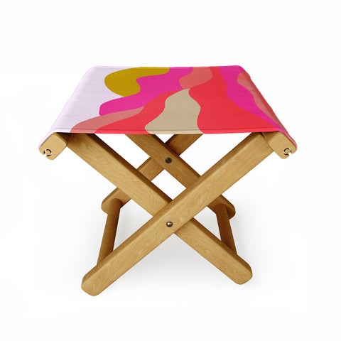 SunshineCanteen Adelaida mountain sunset Folding Stool