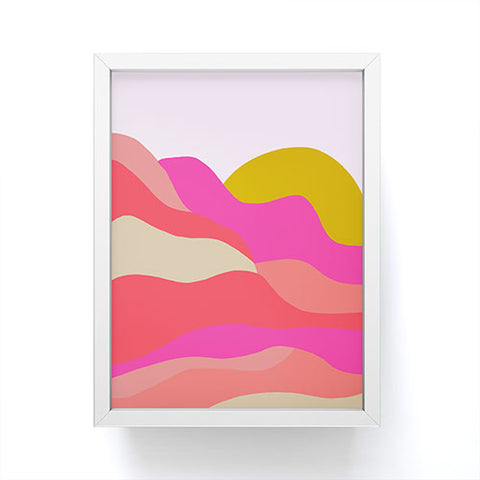 SunshineCanteen Adelaida mountain sunset Framed Mini Art Print
