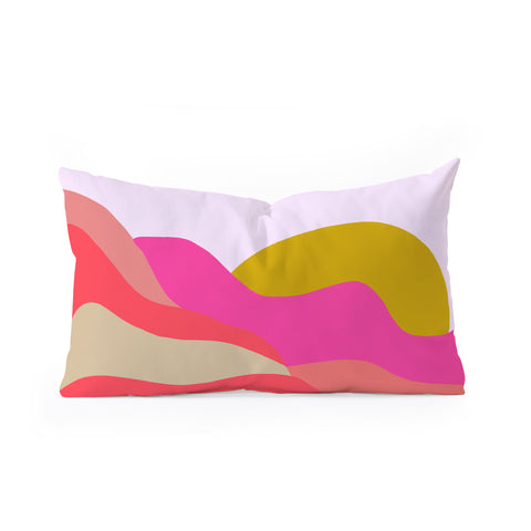 SunshineCanteen Adelaida mountain sunset Oblong Throw Pillow