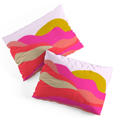 SunshineCanteen Adelaida mountain sunset Pillow Shams