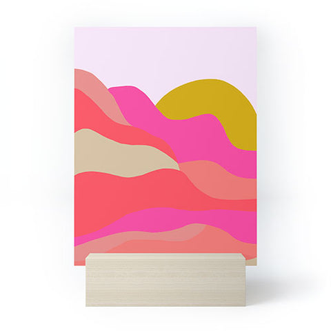 SunshineCanteen Adelaida mountain sunset Mini Art Print