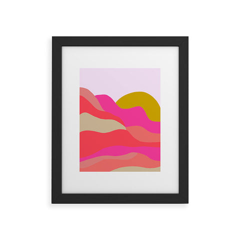 SunshineCanteen Adelaida mountain sunset Framed Art Print