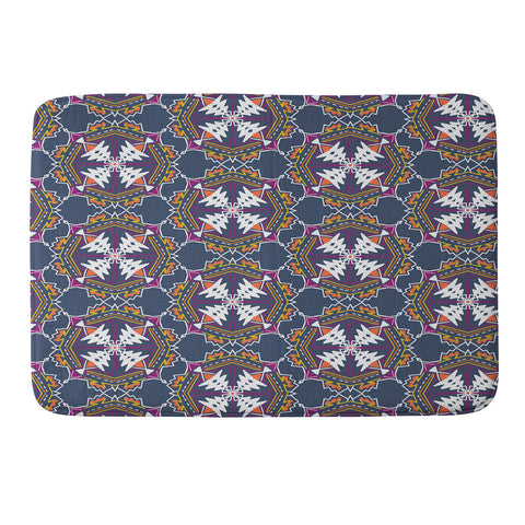 SunshineCanteen apache tribal pattern in grey Memory Foam Bath Mat