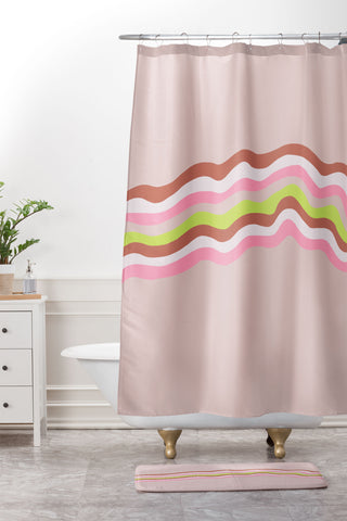 SunshineCanteen ava 1 Shower Curtain And Mat