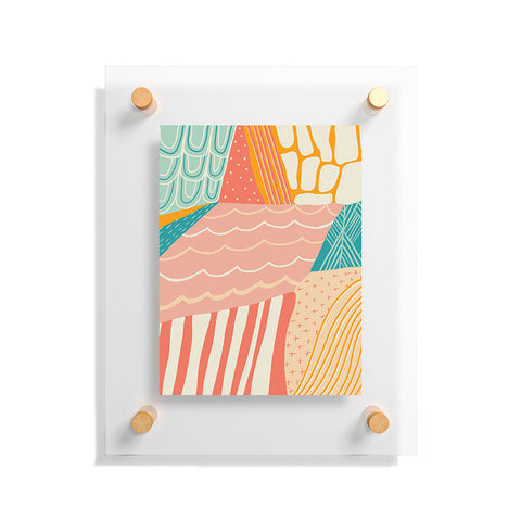 SunshineCanteen beach quilt Floating Acrylic Print