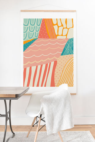 SunshineCanteen beach quilt Art Print And Hanger