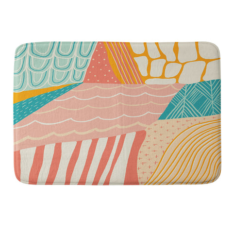 SunshineCanteen beach quilt Memory Foam Bath Mat