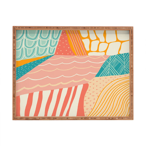 SunshineCanteen beach quilt Rectangular Tray