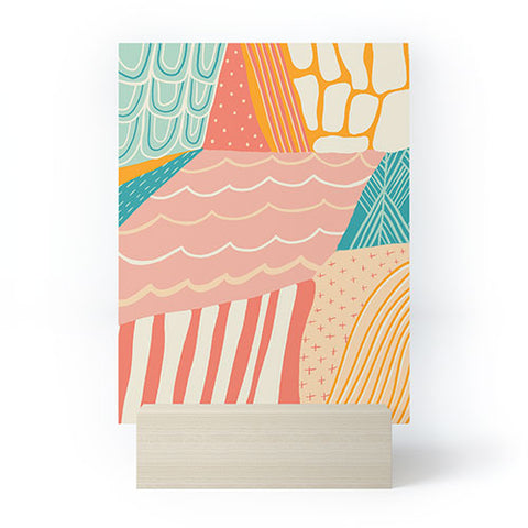 SunshineCanteen beach quilt Mini Art Print