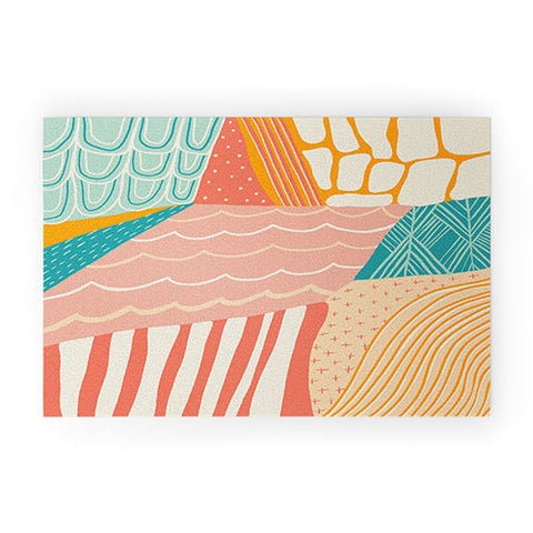 SunshineCanteen beach quilt Welcome Mat