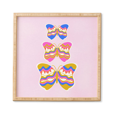 SunshineCanteen berkeley butterflies Framed Wall Art