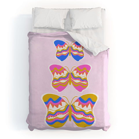 SunshineCanteen berkeley butterflies Duvet Cover