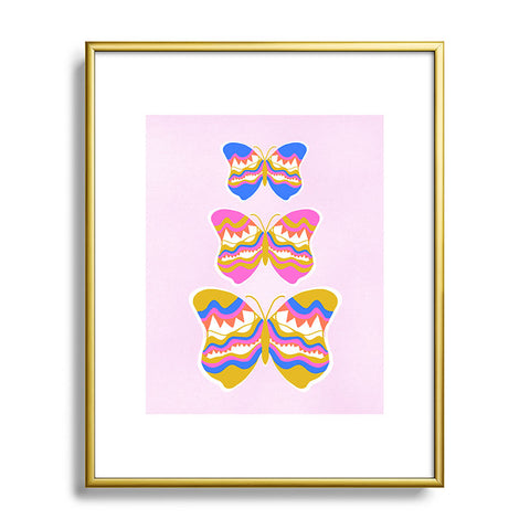 SunshineCanteen berkeley butterflies Metal Framed Art Print