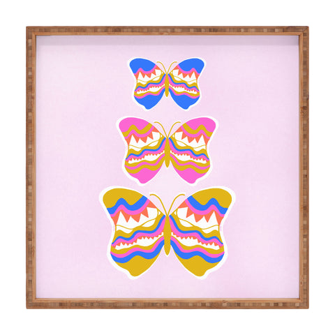 SunshineCanteen berkeley butterflies Square Tray
