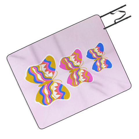 SunshineCanteen berkeley butterflies Picnic Blanket