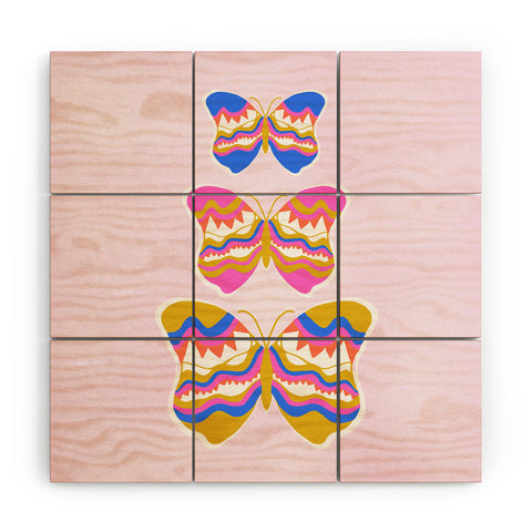 SunshineCanteen berkeley butterflies Wood Wall Mural