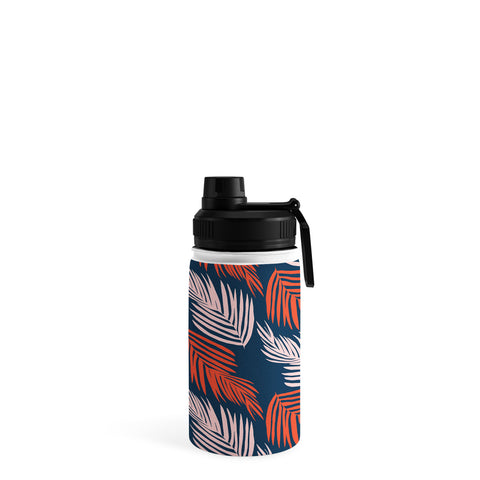 SunshineCanteen Blue Palms Pattern Water Bottle