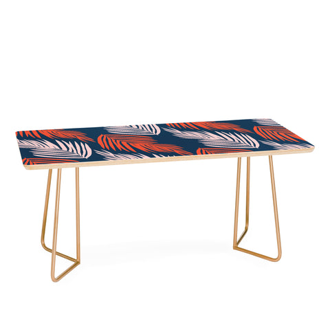 SunshineCanteen Blue Palms Pattern Coffee Table