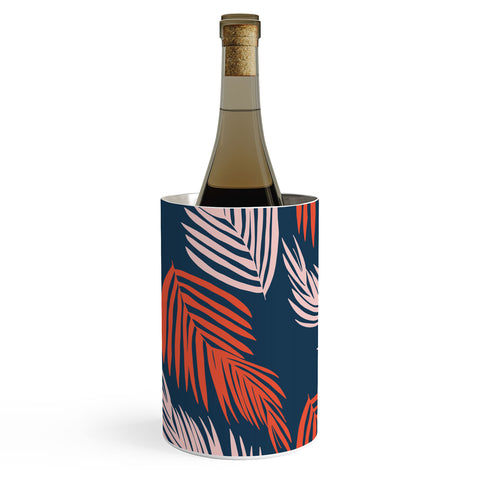 SunshineCanteen Blue Palms Pattern Wine Chiller
