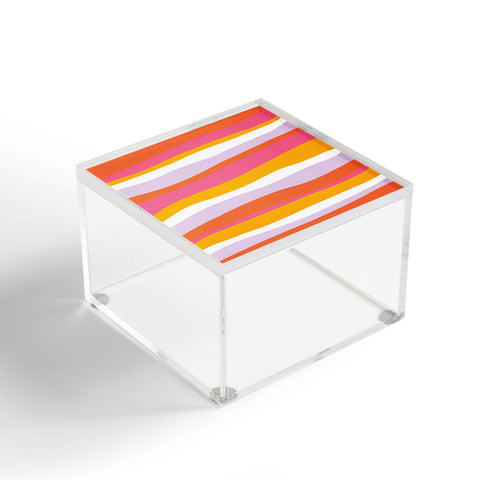 SunshineCanteen cali beach stripes Acrylic Box