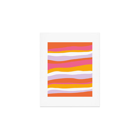 SunshineCanteen cali beach stripes Art Print