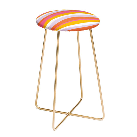 SunshineCanteen cali beach stripes Counter Stool