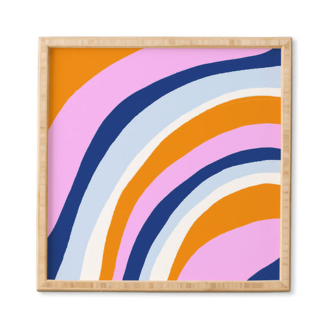 SunshineCanteen canyon stripes Framed Wall Art