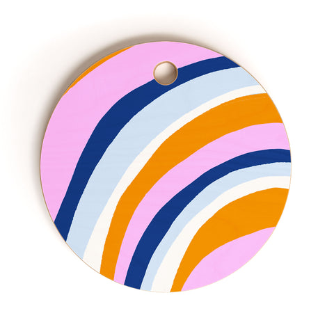 SunshineCanteen canyon stripes Cutting Board Round