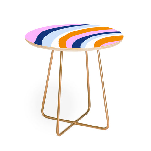 SunshineCanteen canyon stripes Round Side Table
