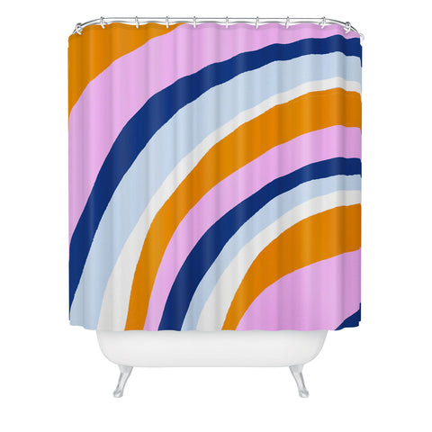 SunshineCanteen canyon stripes Shower Curtain