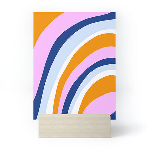SunshineCanteen canyon stripes Mini Art Print