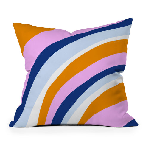 SunshineCanteen canyon stripes Throw Pillow