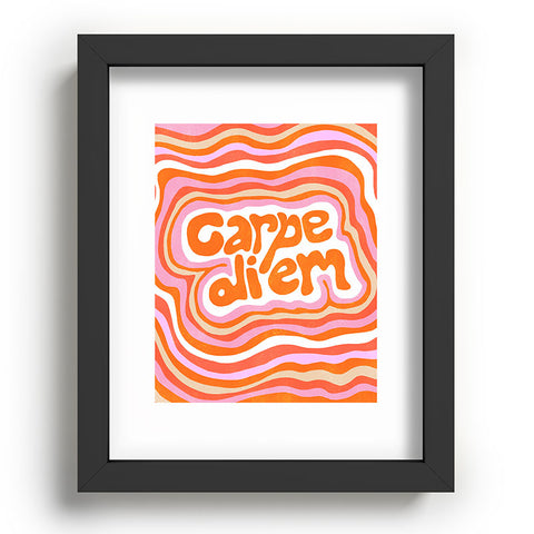 SunshineCanteen carpe diem retro Recessed Framing Rectangle