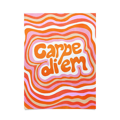 SunshineCanteen carpe diem retro Poster