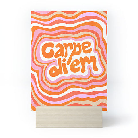 SunshineCanteen carpe diem retro Mini Art Print