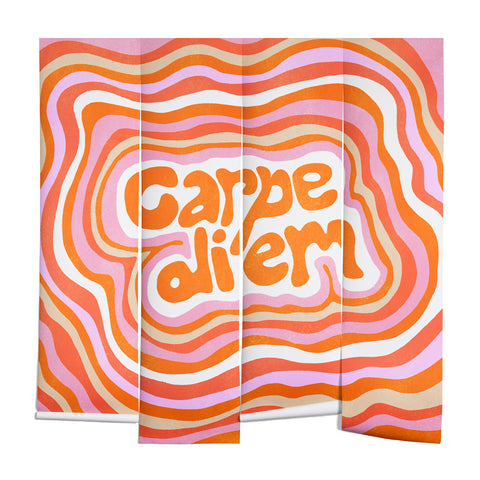 SunshineCanteen carpe diem retro Wall Mural