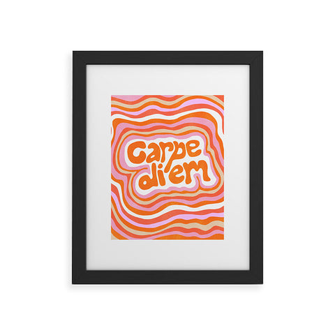 SunshineCanteen carpe diem retro Framed Art Print