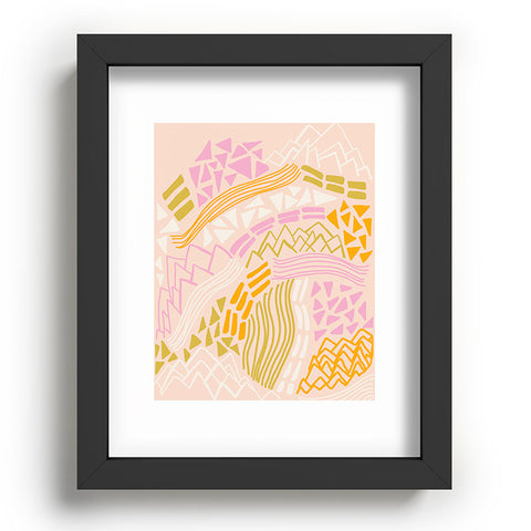 SunshineCanteen cascade in peach Recessed Framing Rectangle