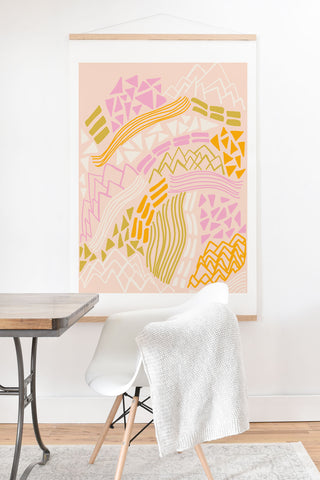 SunshineCanteen cascade in peach Art Print And Hanger