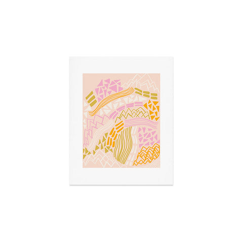SunshineCanteen cascade in peach Art Print