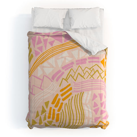 SunshineCanteen cascade in peach Comforter