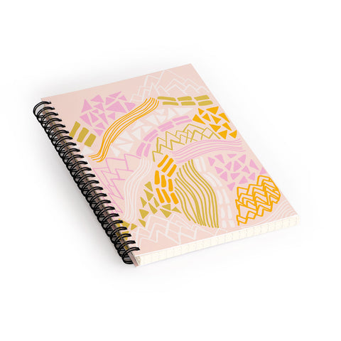 SunshineCanteen cascade in peach Spiral Notebook