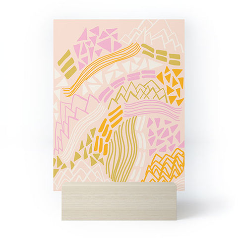 SunshineCanteen cascade in peach Mini Art Print