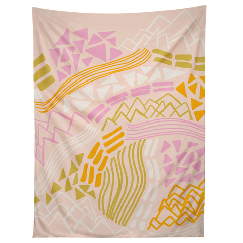 SunshineCanteen cascade in peach Tapestry