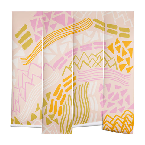 SunshineCanteen cascade in peach Wall Mural