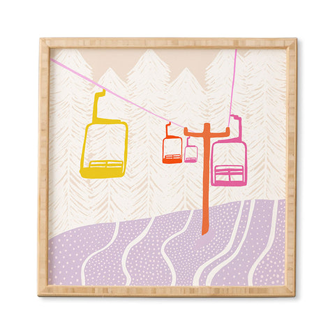 SunshineCanteen Chairlift Framed Wall Art