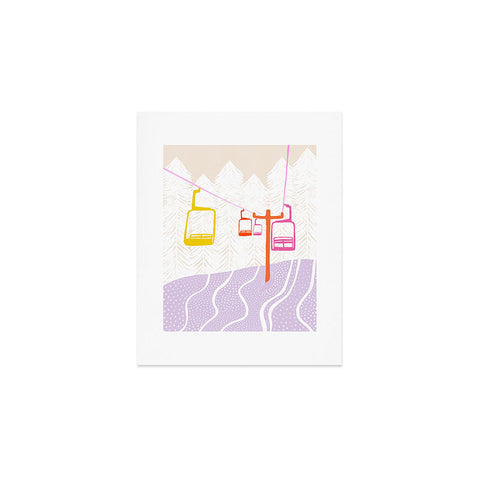 SunshineCanteen Chairlift Art Print