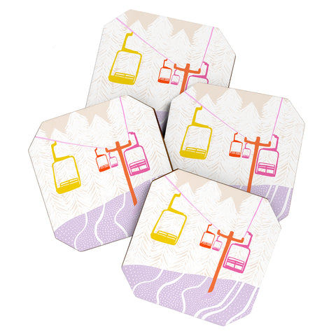 SunshineCanteen Chairlift Coaster Set